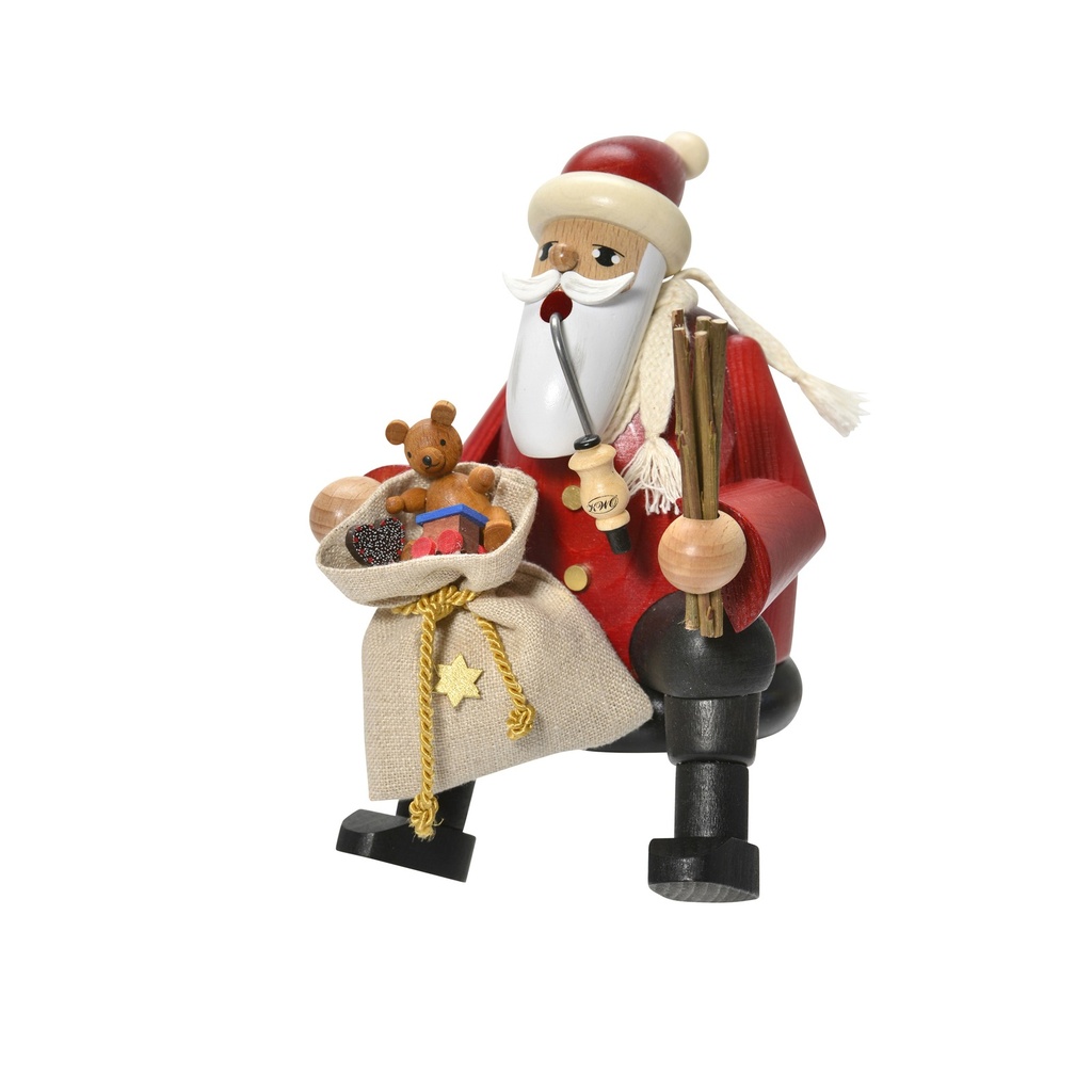Räuchermann Kantenhocker Weihnachtsmann - 16 cm - Artikel 21190