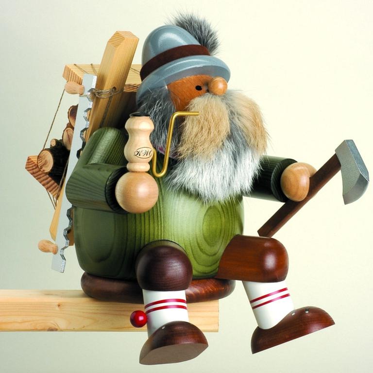 Räuchermann Kantenhocker Holzfäller L