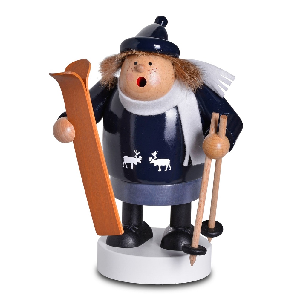 Räuchermann Skifahrerin