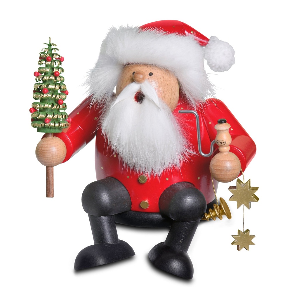 Räuchermann Kantenhocker Weihnachtsmann - 15 cm - Artikel 21460