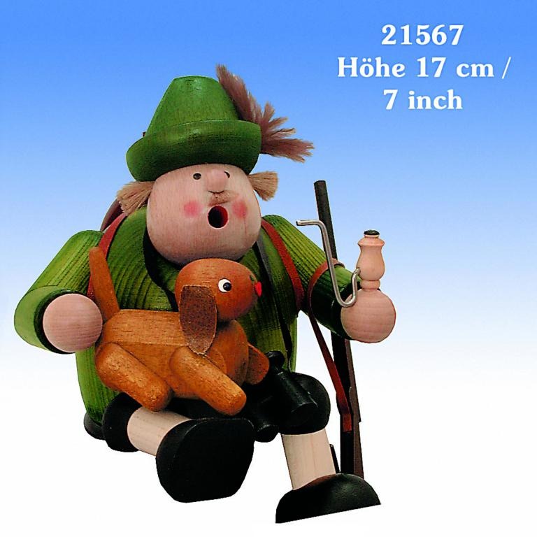 Räuchermann Kantenhocker Förster - 17 cm