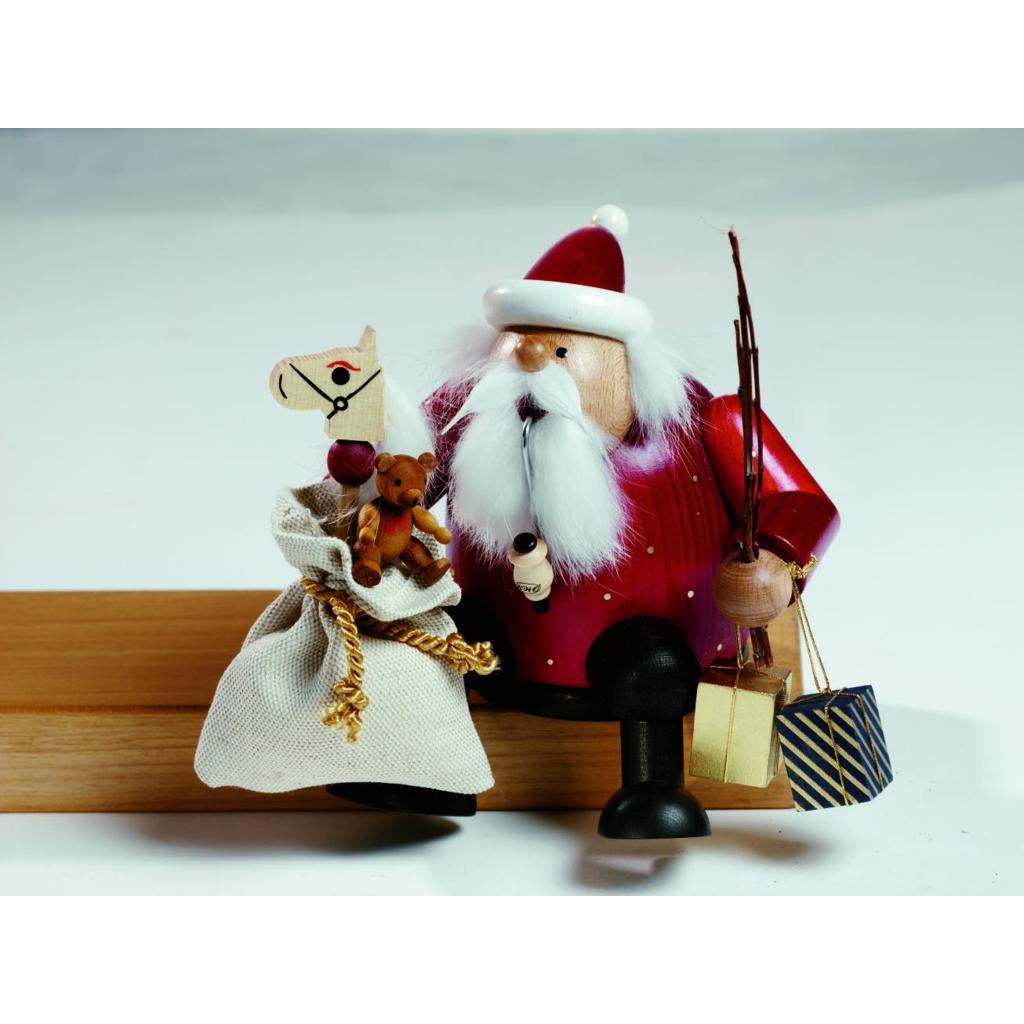 Räuchermann Kantenhocker Weihnachtsmann - 16 cm - Artikel 21608