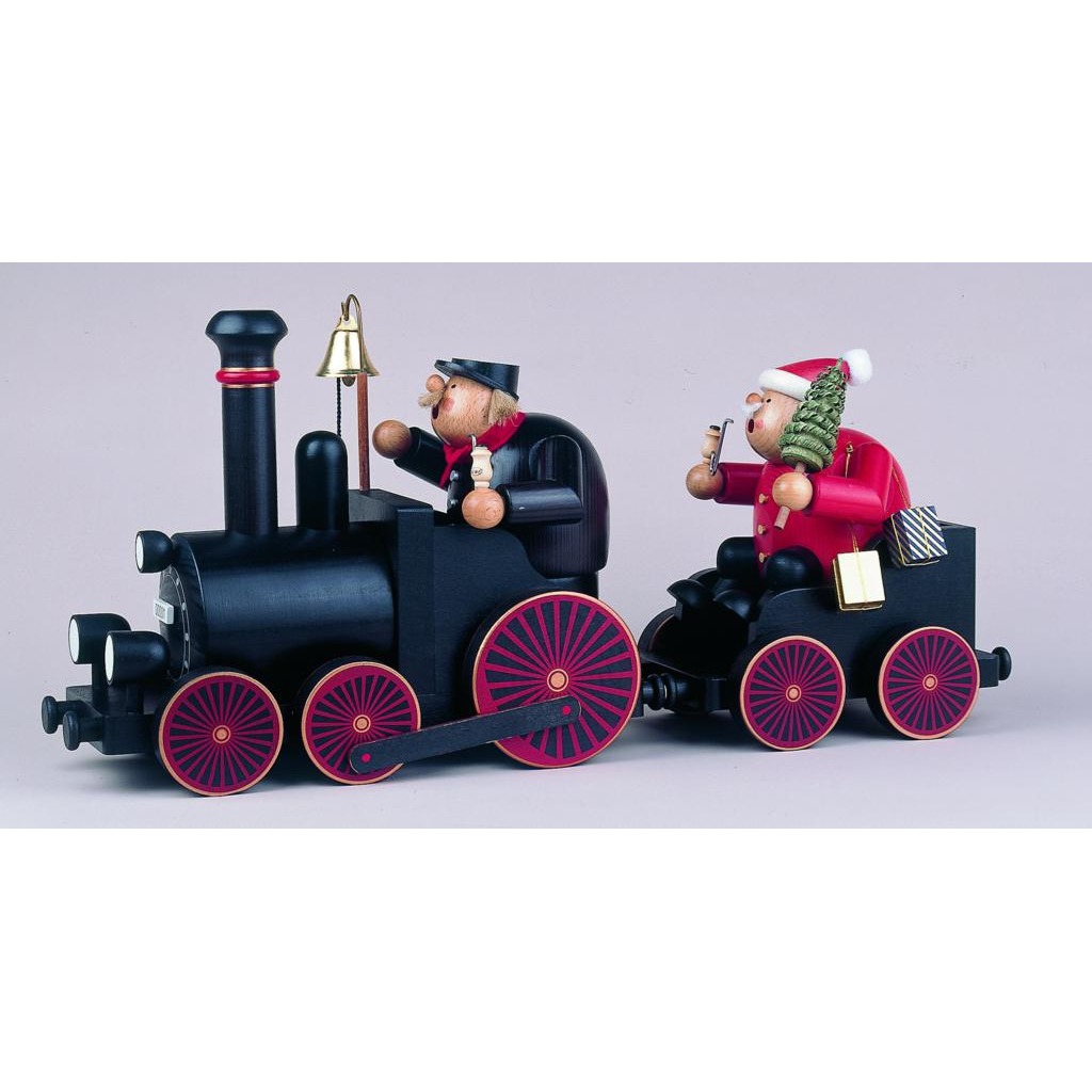 Räuchermann Lokführer mit Eisenbahn, 2 tlg.
