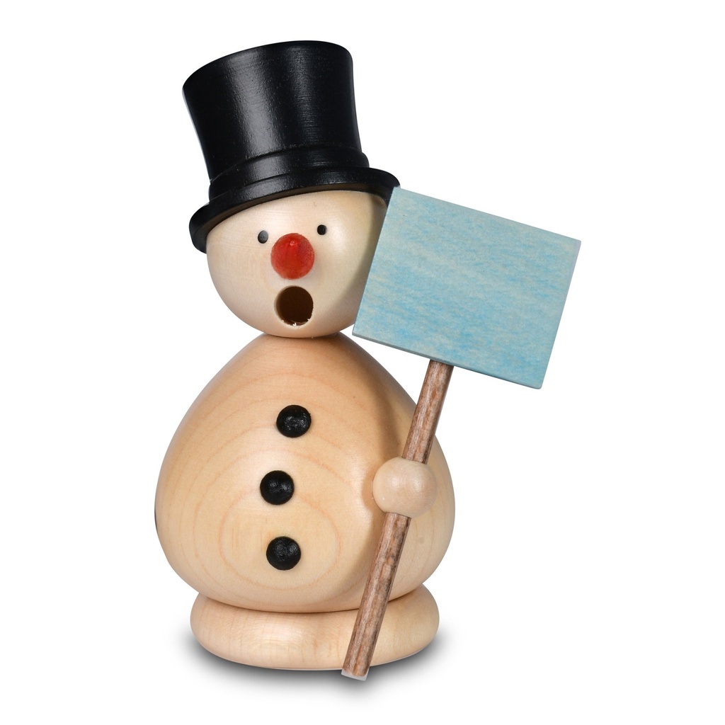 Räuchermann Schneemann Günter, natur