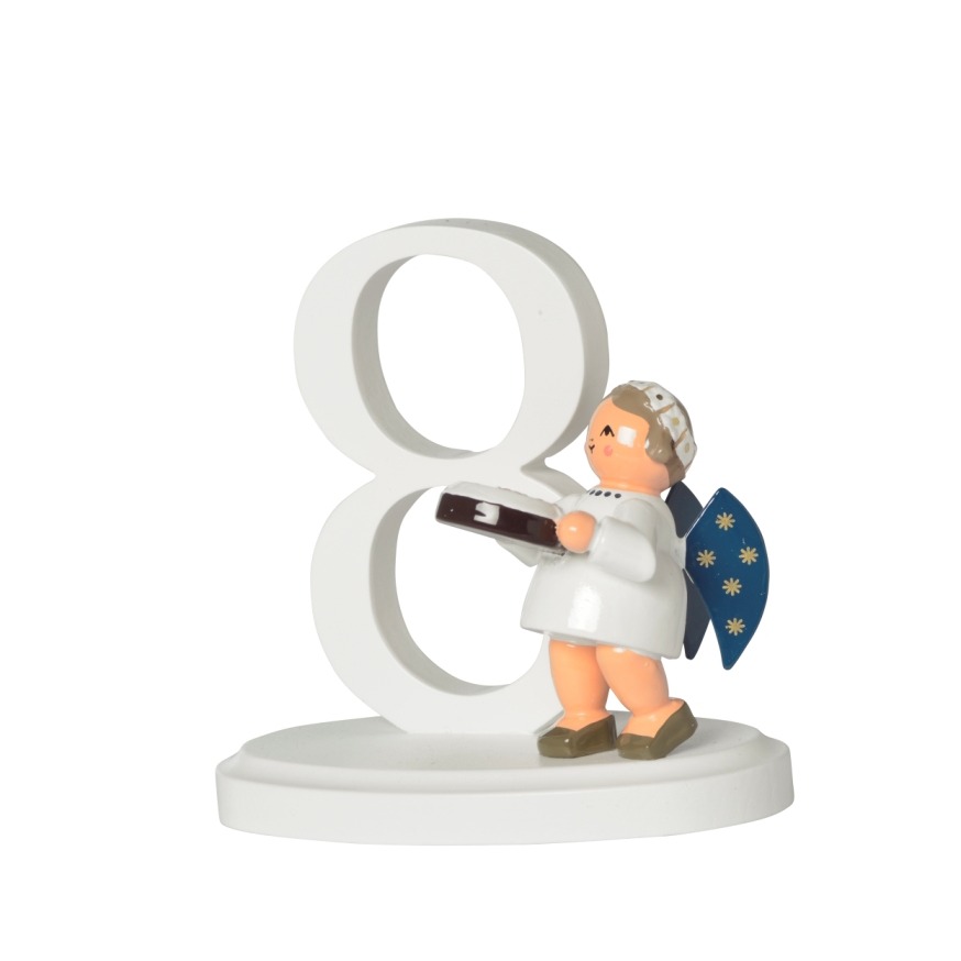 Zahl "8" mit Engel
