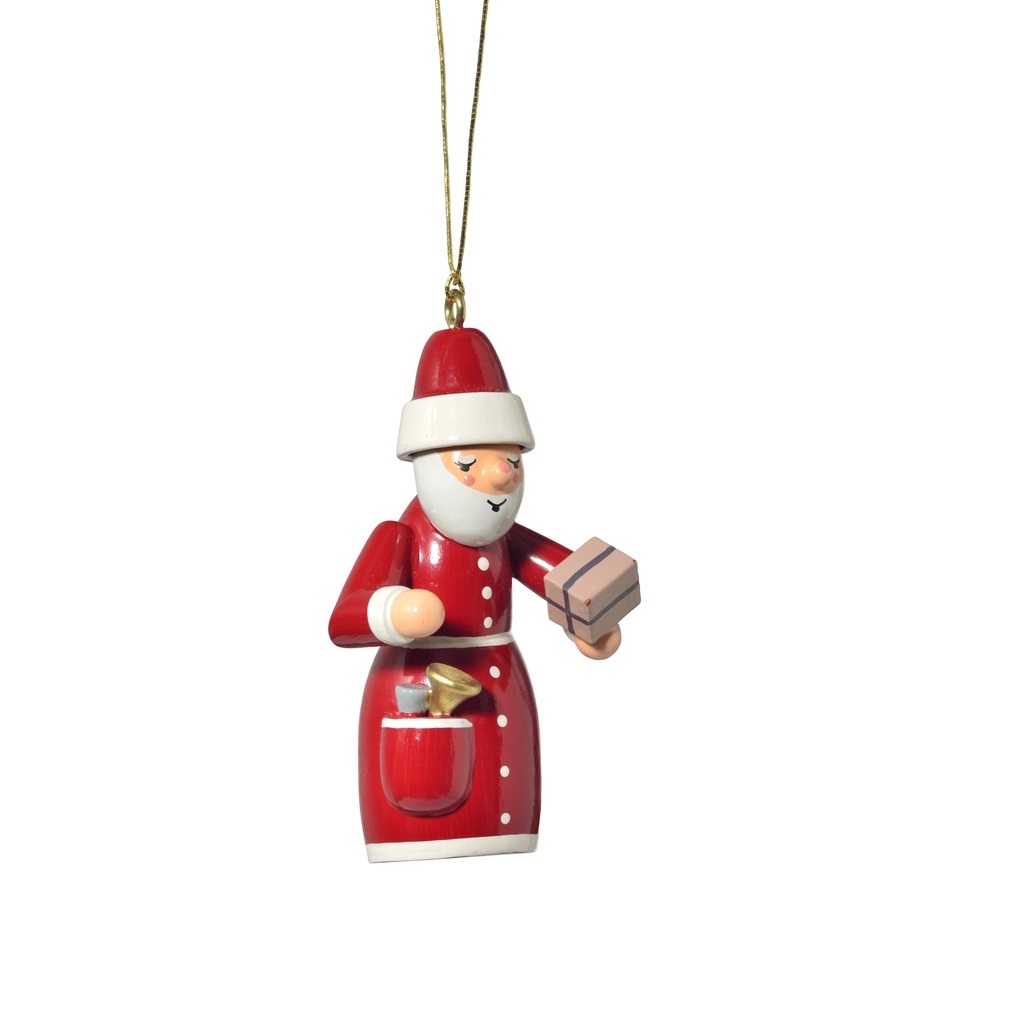 Baumbehang Weihnachtsmann mit Geschenk