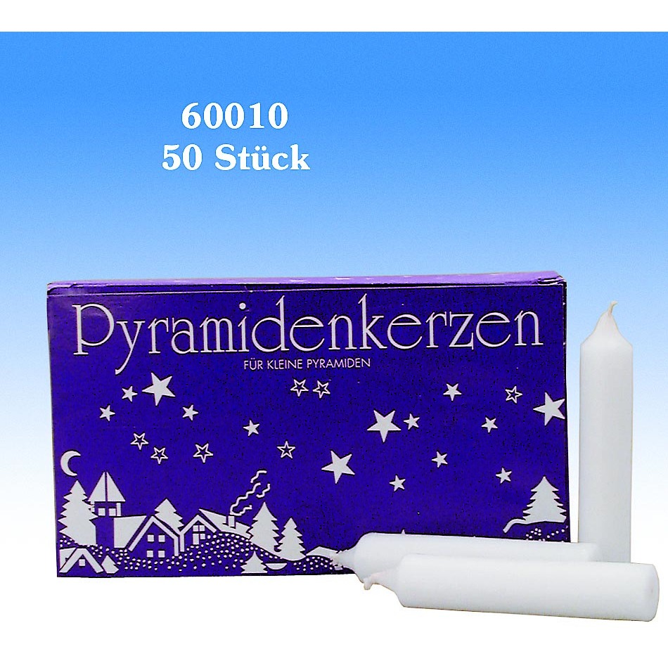 Pyramidenkerzen, 1 Packung = 50 Stück Packung