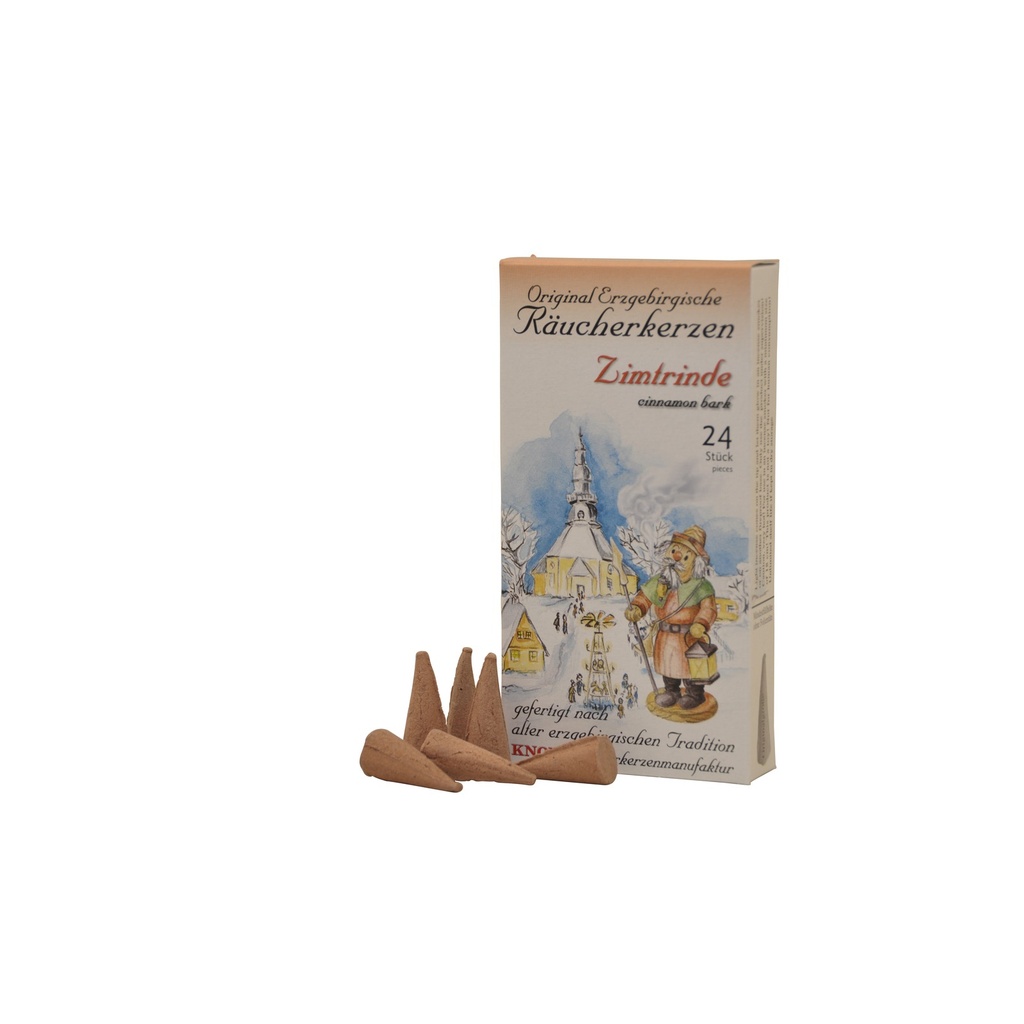 Räucherkerzen, Zimtrinde, Knox, 1 Packung = 24 Stück Packung