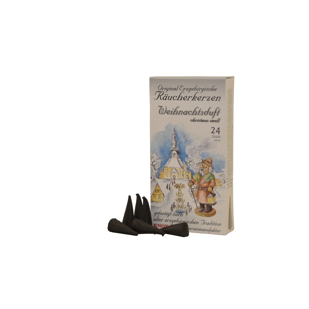 Räucherkerzen, Weihnachtsduft, Knox, 1Packung = 24 Stück Packung