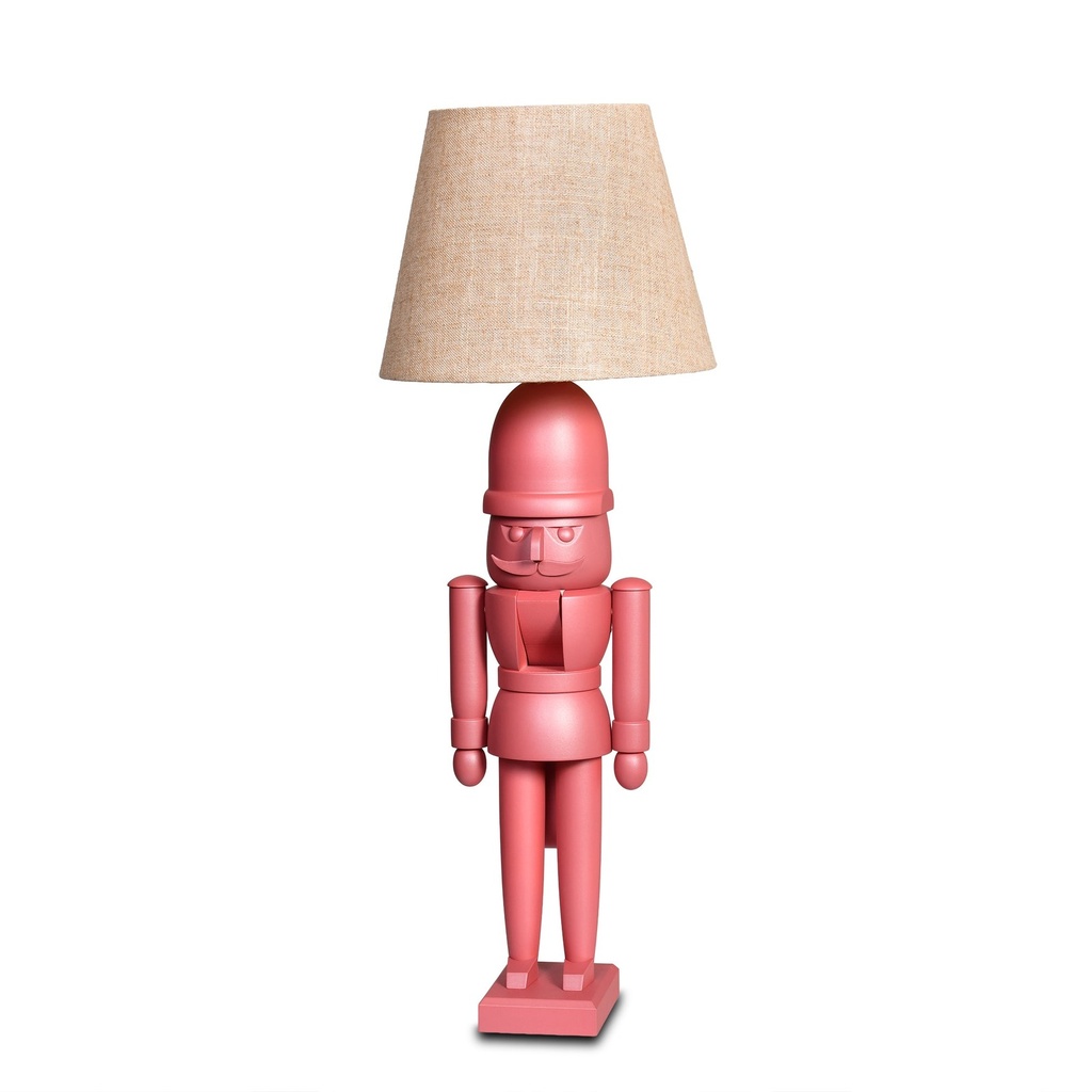 Nußknacker Tischlampe, pink