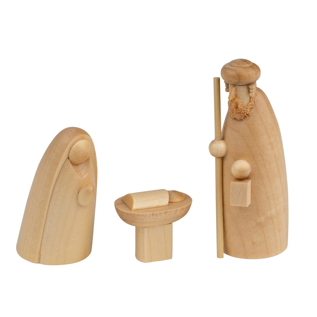 Heilige Familie natur 6cm 3-teilig
