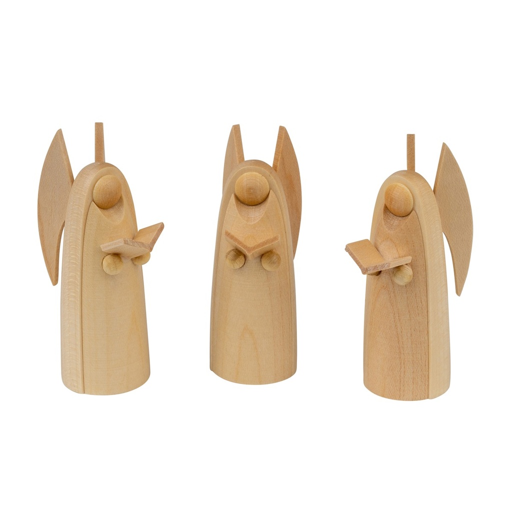 Halleluja-Engel natur 6cm 3-teilig