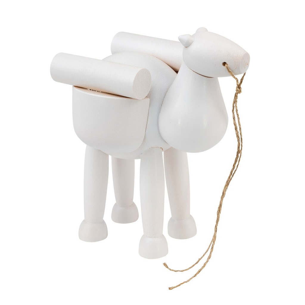 neu Kamel stehend weiß mit Gepäck 10cm