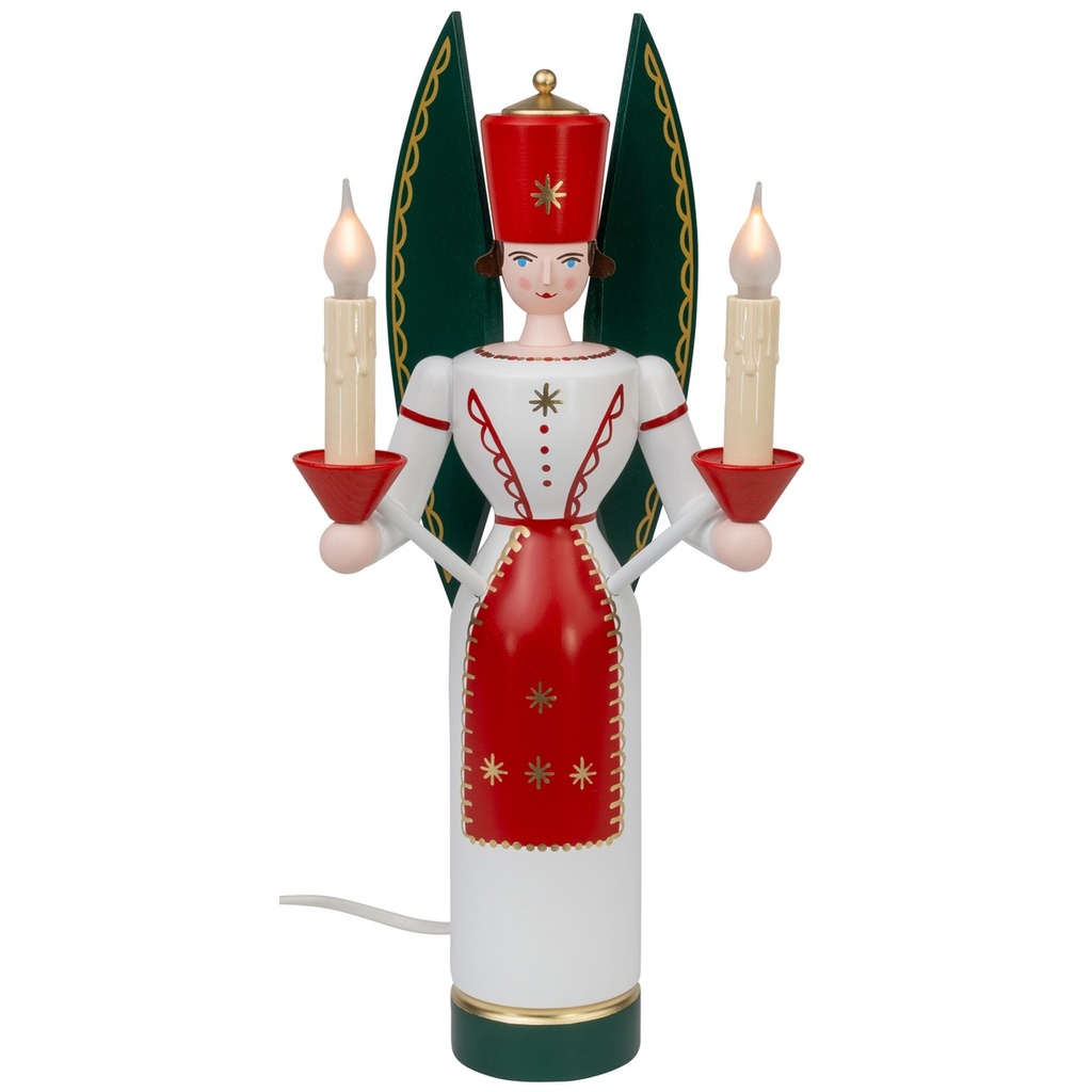 Lichterengel farbig elektrisch beleuchtet 36cm