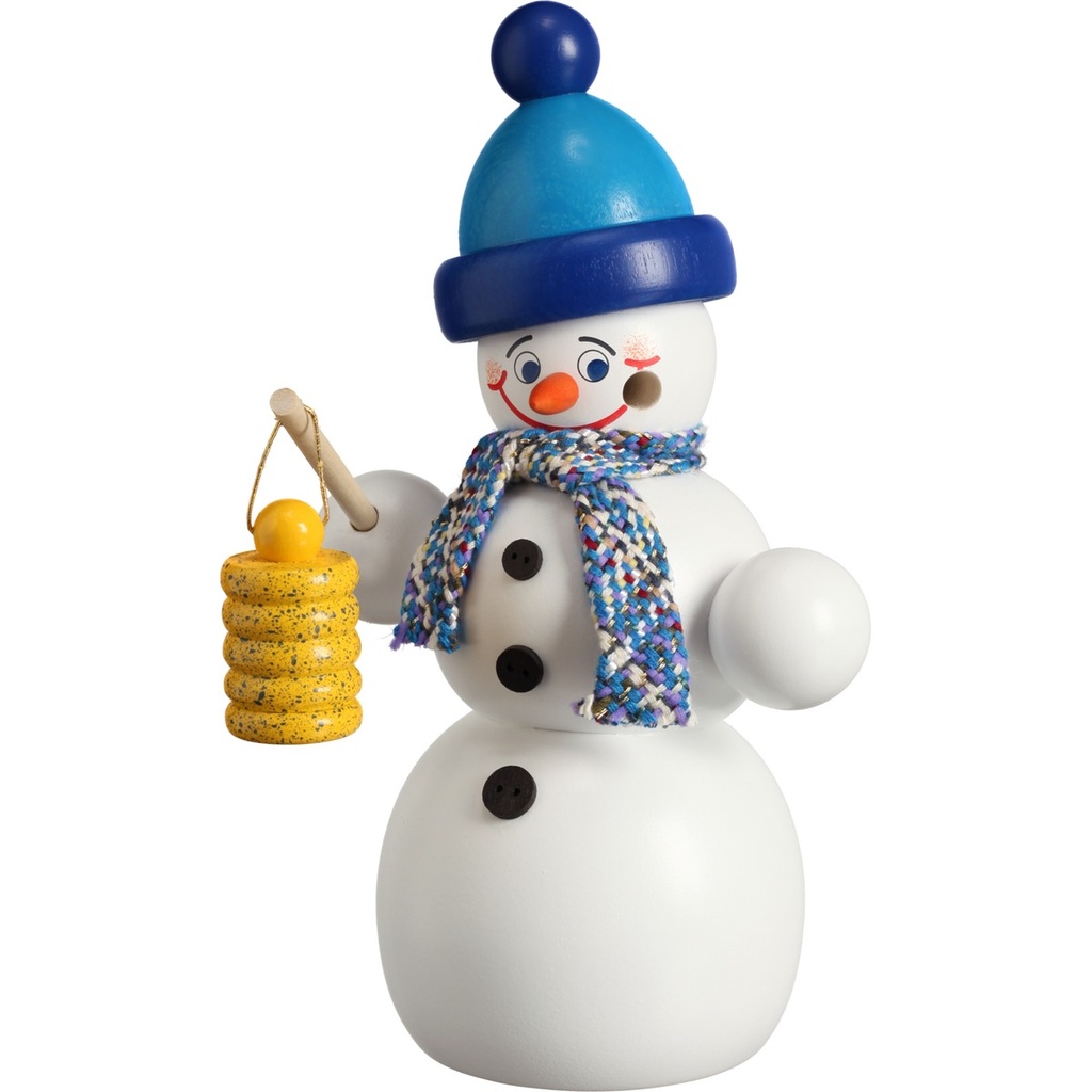 Schneemann mit Laterne