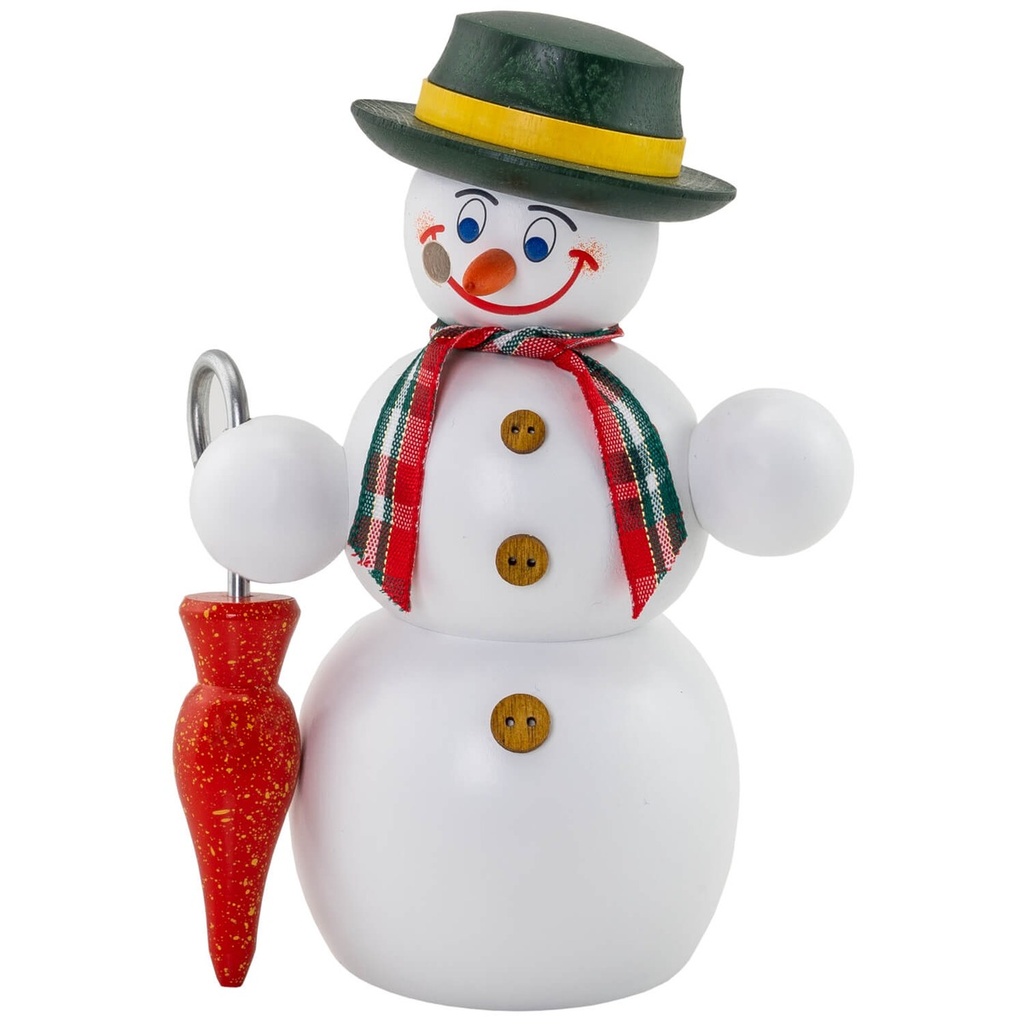 Schneemann mit Schirm