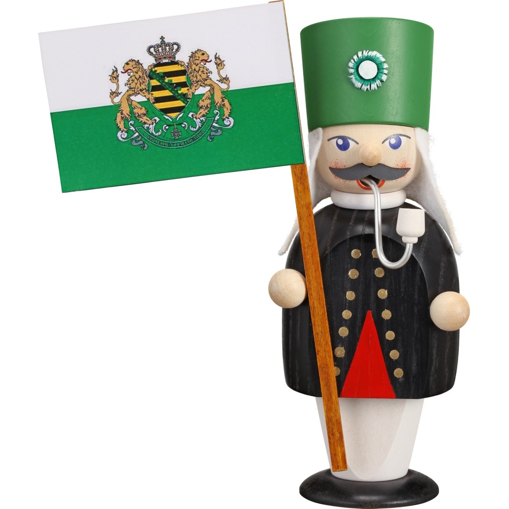 Bergmann mit Fahne