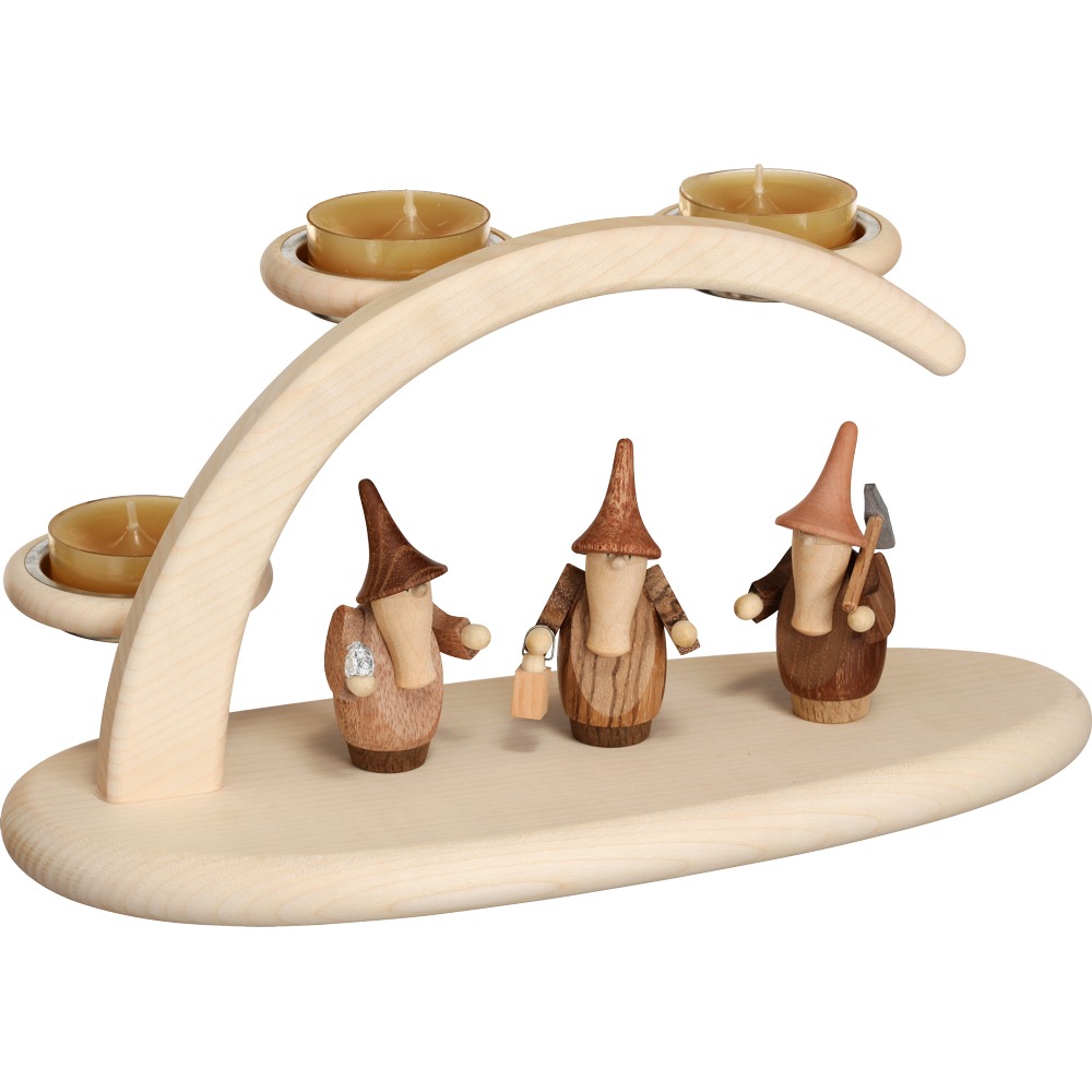 Abverkauf Bogen natur für Teelichte Gnome