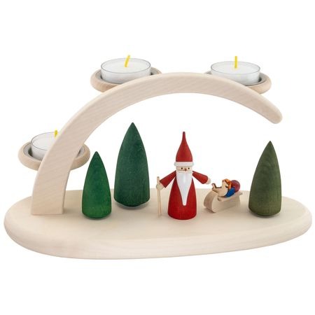 Abverkauf Bogen natur für Teelichte Weihnachtswichtel