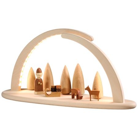 Bogen groß natur LED beleuchtet Weihnachtsmotiv