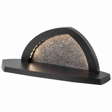 neu Gesteinsbogen 15x37x13cm anthrazit LED beleuchtet ohne Bestückung