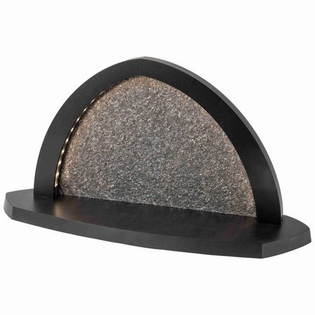 neu Gesteinsbogen 21x40x13cm anthrazit LED beleuchtet ohne Bestückung