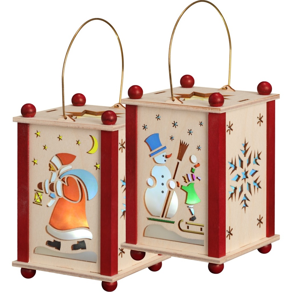 Motiv Weihnachtsmann und Schneemann