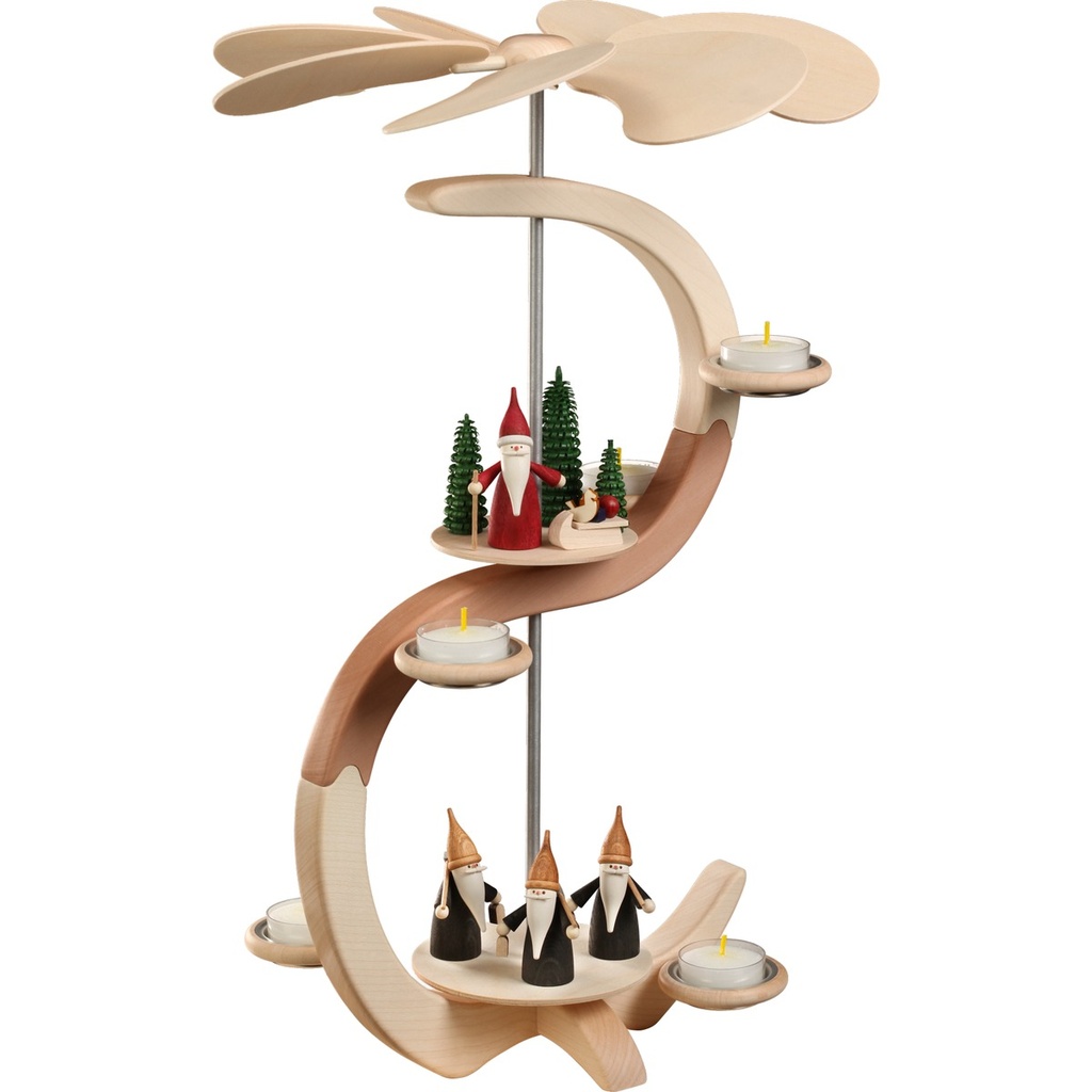 Pyramide S-Form 2 Etagen Berg- & Weihnachtswichtel