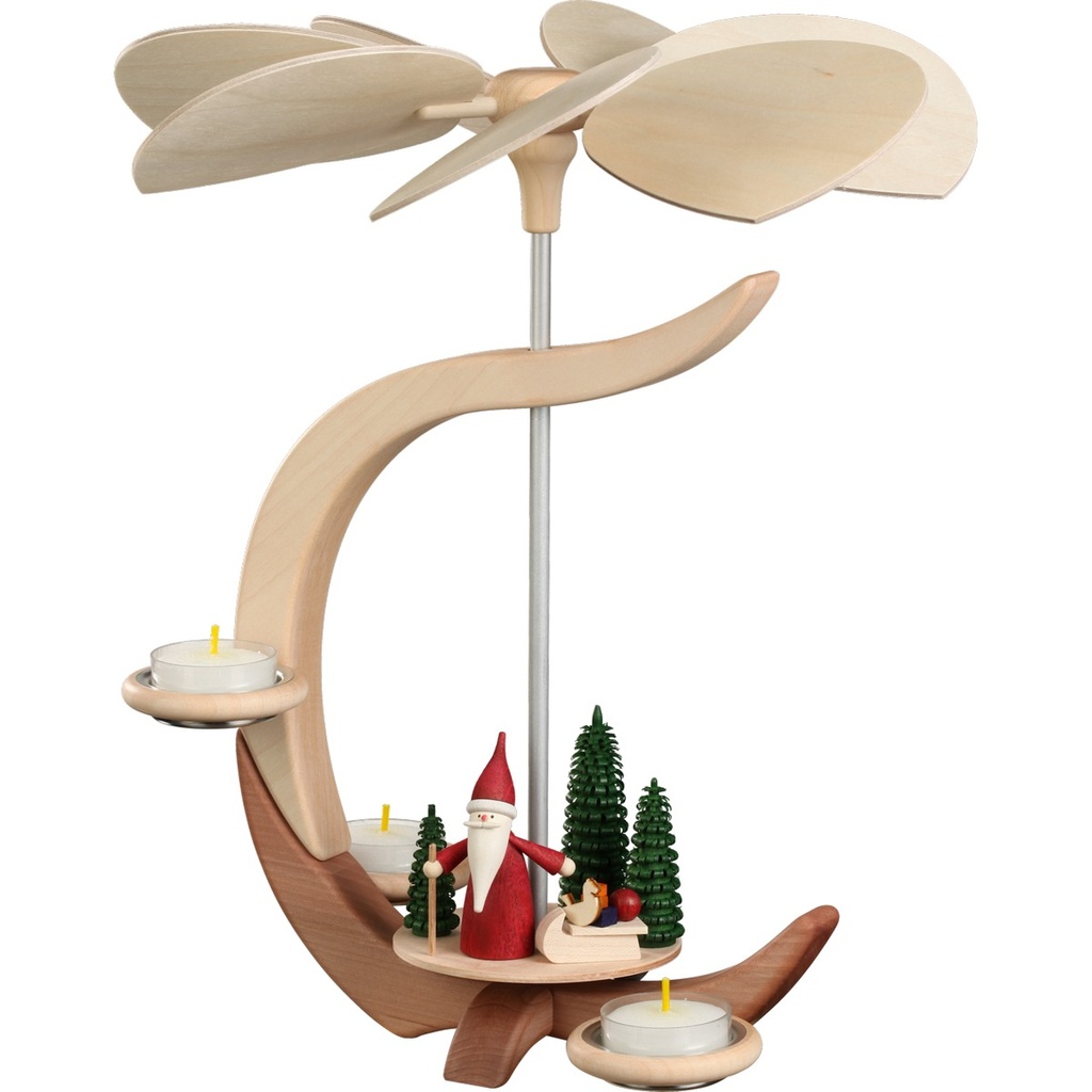 Pyramide C-Form Weihnachtswichtel & Schlitten
