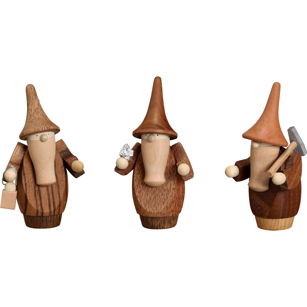 Berggnome Edelholzausführung 3-teilig