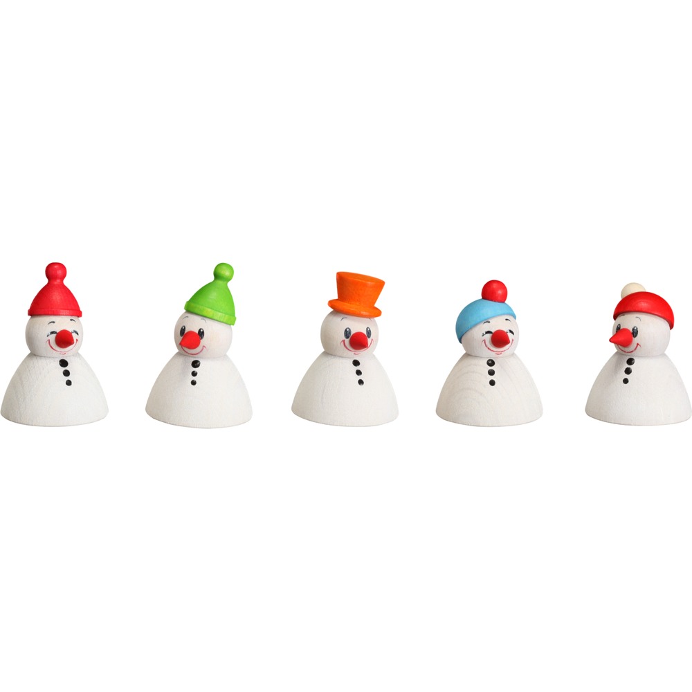 Wippel-Schneemann-Junior 5er Set