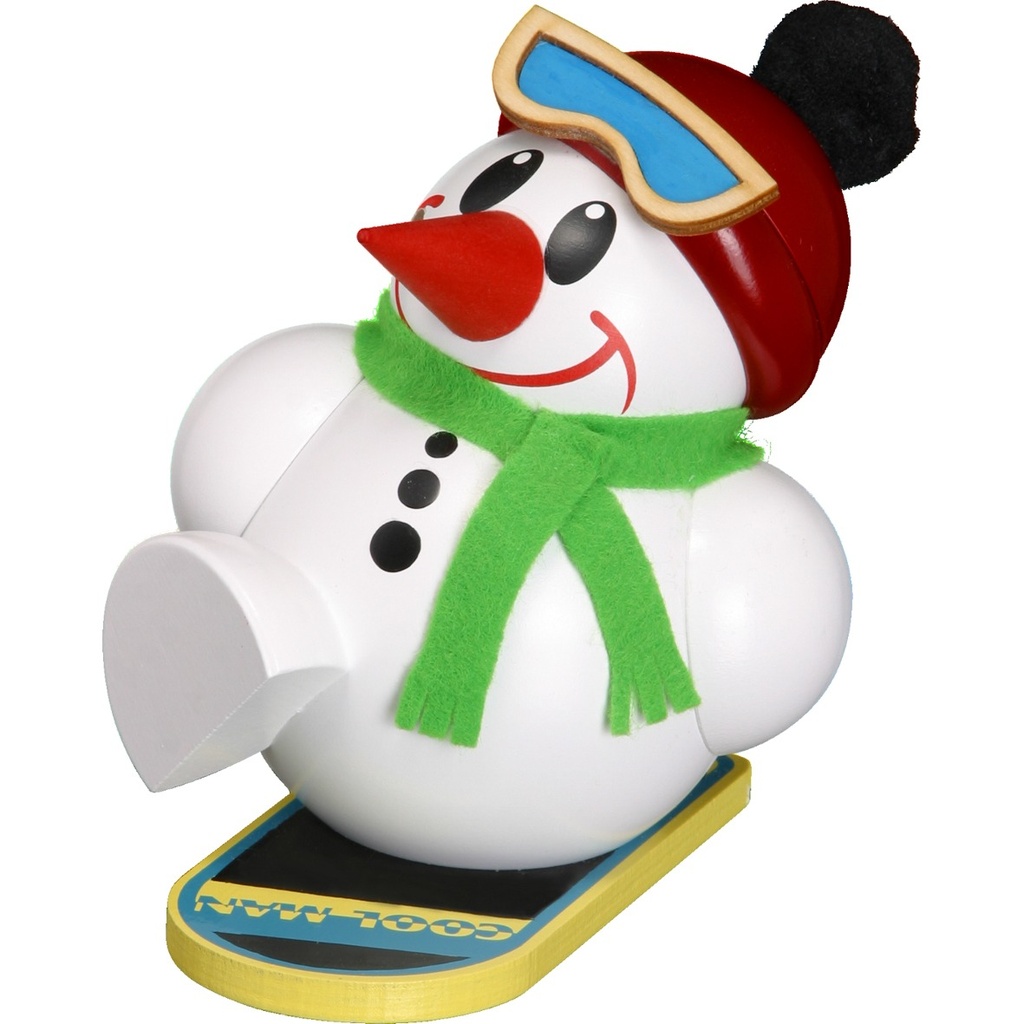 Cool-Man mit Snowboard