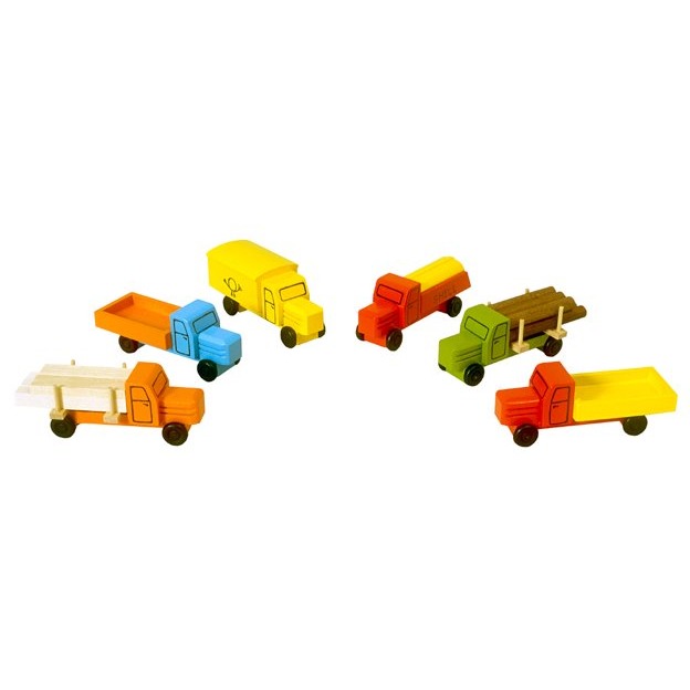 [RW 016_016] Miniatur LKW mit Haube, komplettes Set, farbig