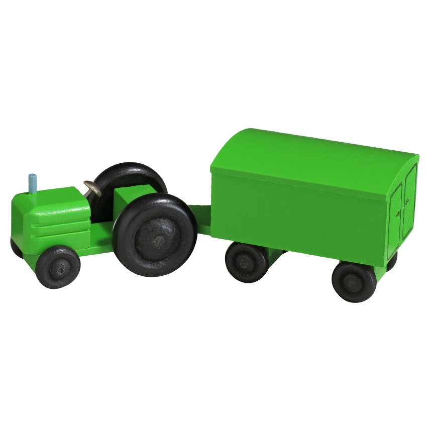 [RW 016_017_3] Miniatur Traktor mit Anhänger, Koffer