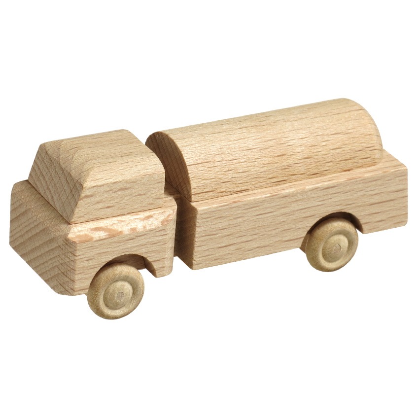 [RW 016_018N_2] Miniatur LKW, Naturholz, Tankwagen