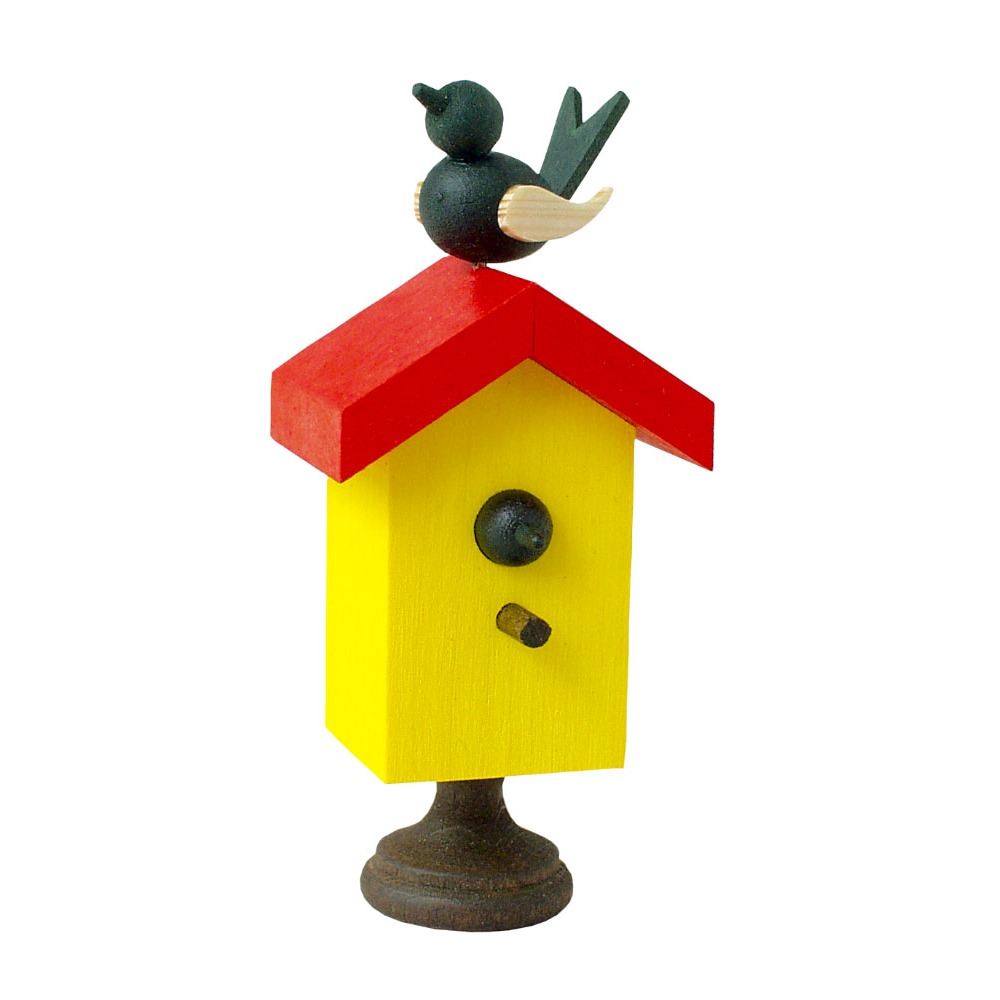 Starhaus mit Singvogel, bunt