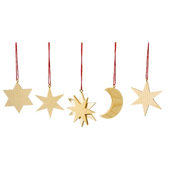Baumbehang Mond und Sterne, natur
