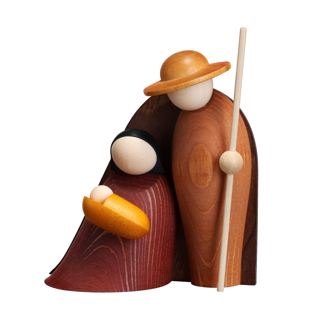 [RW 83_218_2] Krippefiguren Geborgenheit, farbig lasiert