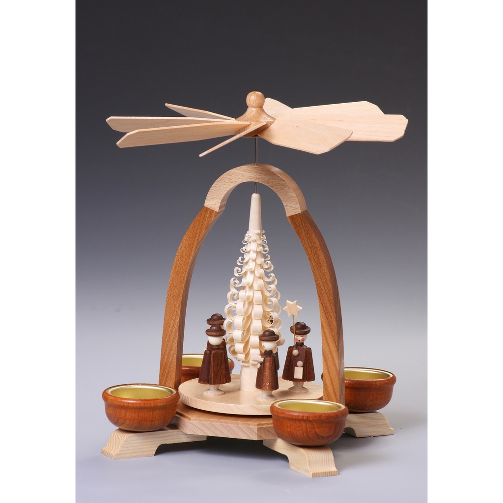 Pyramide mit Kurrende, Teelicht