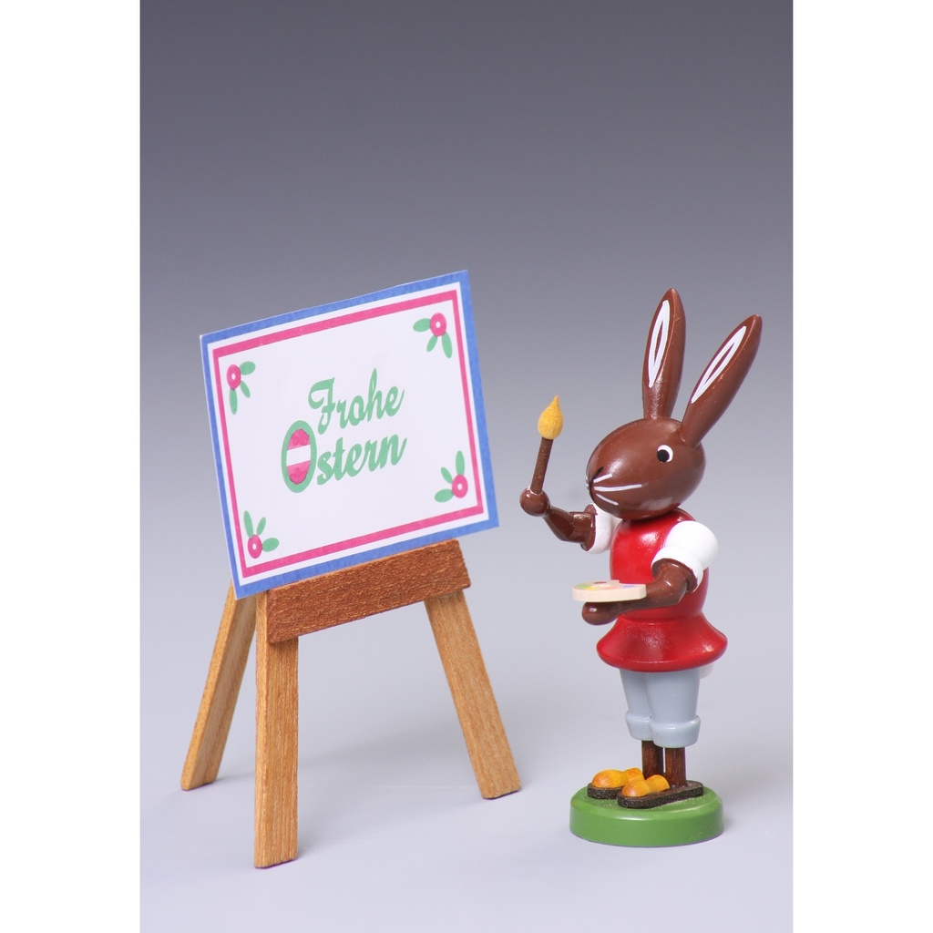 Hase mit Maltafel