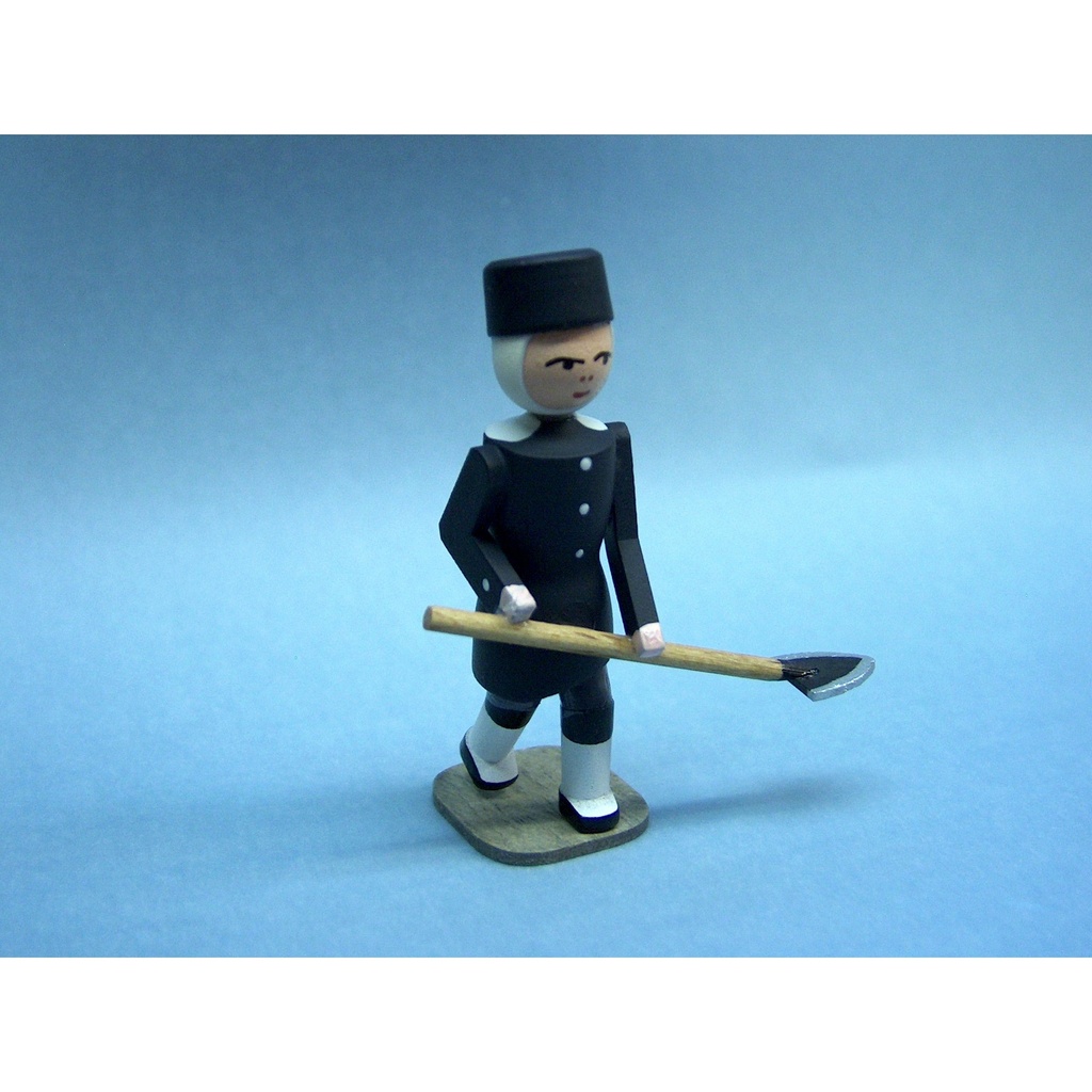 Miniatur-Bergmann mit Schaufel