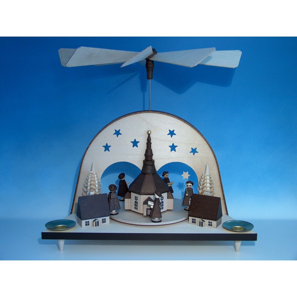 Pyramide, Seiffener Kirche mit Kurrende