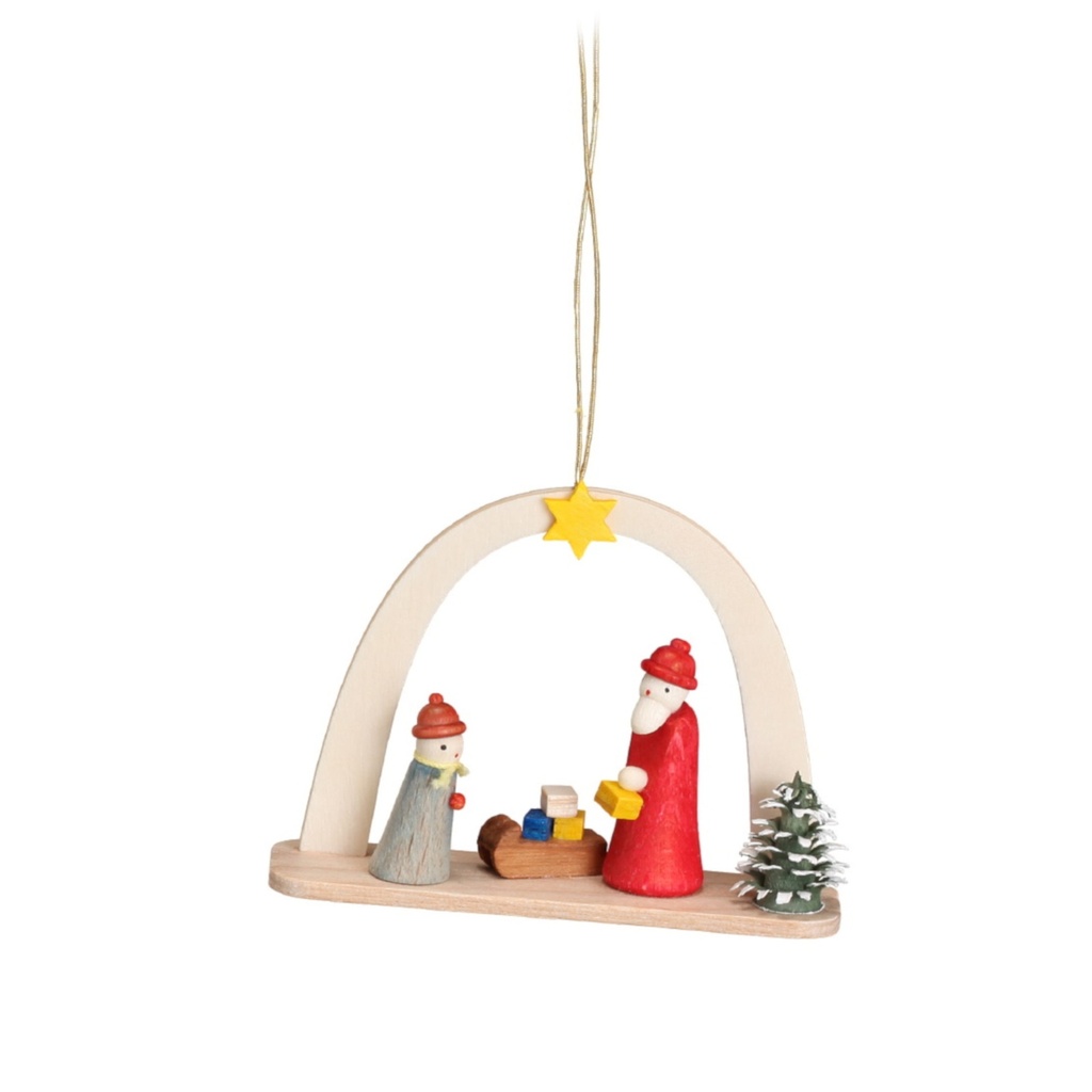Baumbehang Weihnachtsmann mit Zug