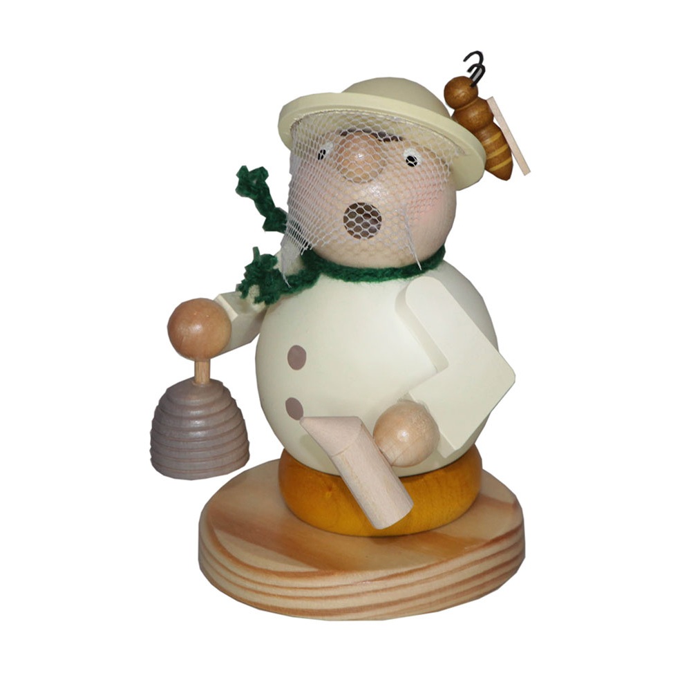 Räuchermann Imker Willy mit Bienenkorb