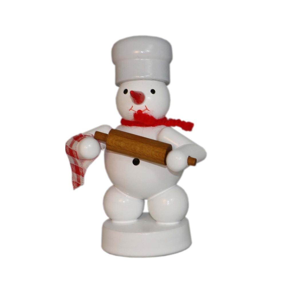 Bäcker Schneemann mit Teigrolle