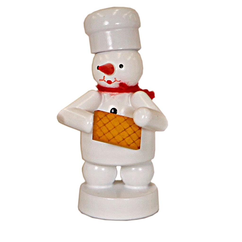 Bäcker Schneemann mit Waffel