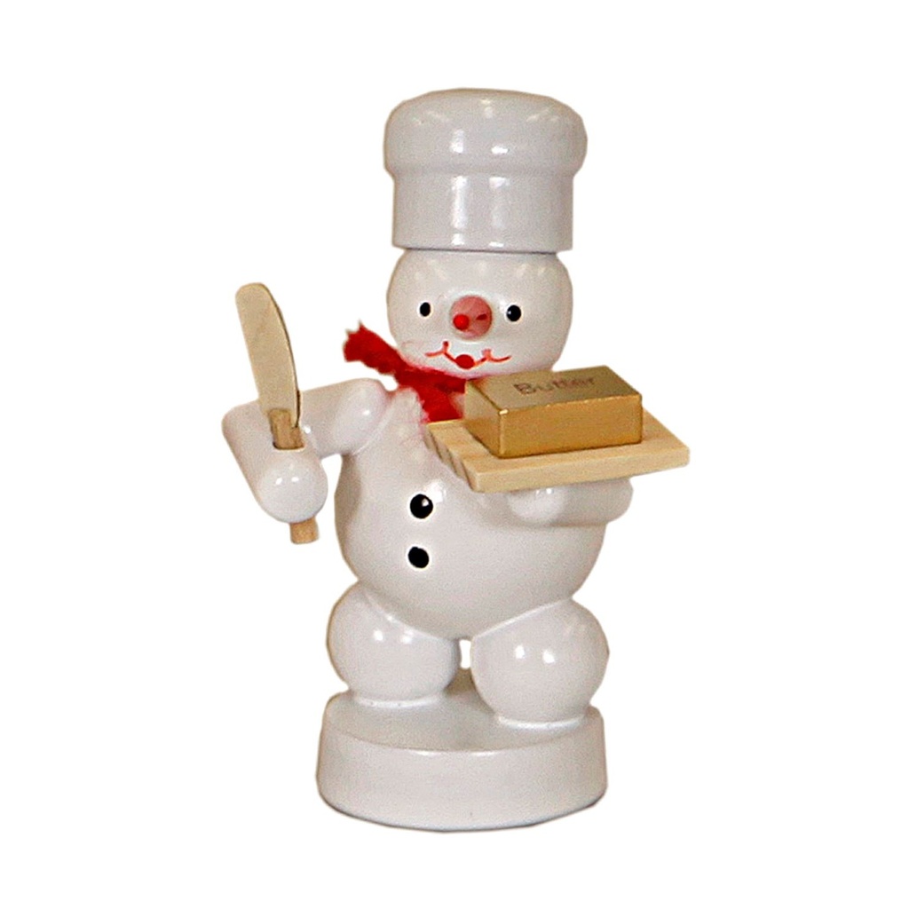 Bäcker Schneemann mit Butter