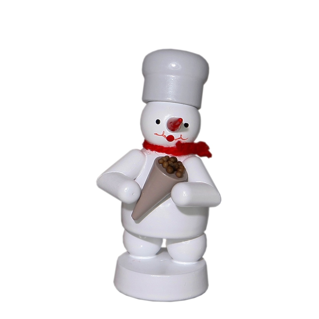 Bäcker Schneemann mit gebrannte Mandeln