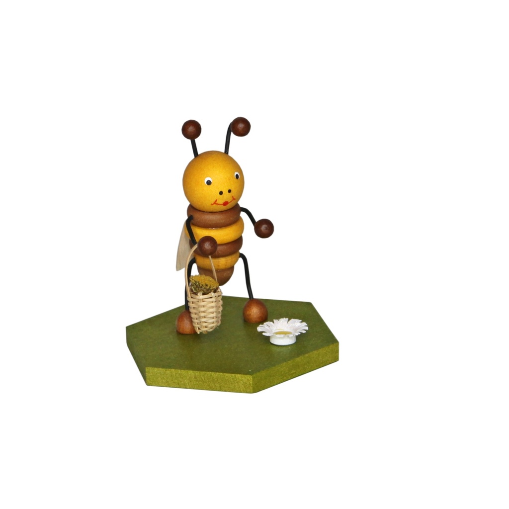 Sammelfigur Biene mit Blumenkorb