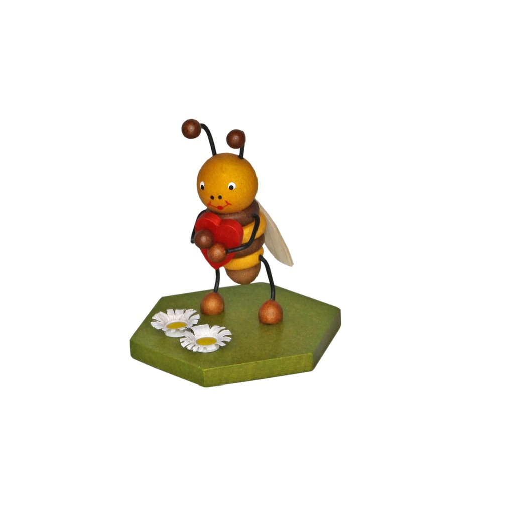 Sammelfigur Biene mit Herz